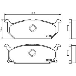 Brake Pad Set MINTEX MDB1319 OE Ref 5522086030000