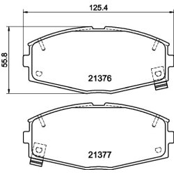Brake Pad Set MINTEX MDB1321 OE Ref AY040TY009