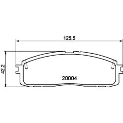 Brake Pad Set MINTEX MDB1322 OE Ref AY060TY004