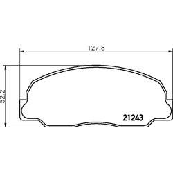 Brake Pad Set MINTEX MDB1328 OE Ref 0449187601000