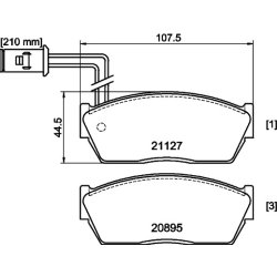 Brake Pad Set MINTEX MDB1332 OE Ref GBP310AF MINTEX