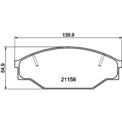 Brake Pad Set MINTEX MDB1334 OE Ref AY040TY042