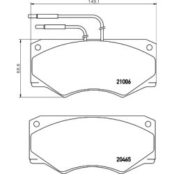 Brake Pad Set MINTEX MDB1340 OE Ref 9037770