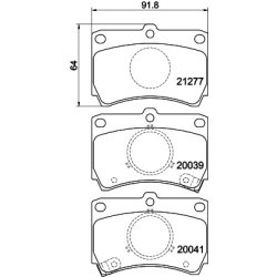 Brake Pad Set MINTEX MDB1348 OE Ref BG354928ZA MINTEX