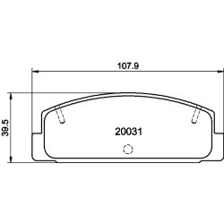 Brake Pad Set MINTEX MDB1350 OE Ref B6Y82643Z MINTEX