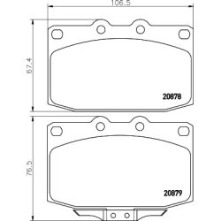Brake Pad Set MINTEX MDB1351 OE Ref FDZ33329Z MINTEX