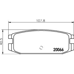 Brake Pad Set MINTEX MDB1352 OE Ref MR389570 MINTEX