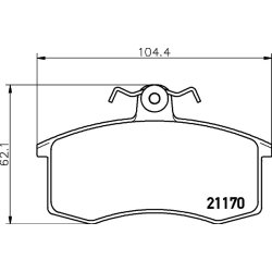 Brake Pad Set MINTEX MDB1353 OE Ref 21083501089 MINTEX