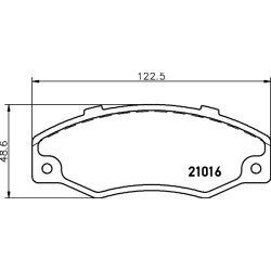 Brake Pad Set MINTEX MDB1355 OE Ref 7701202481