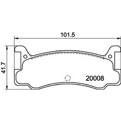 Brake Pad Set MINTEX MDB1358 OE Ref 0449287705000 MINTEX