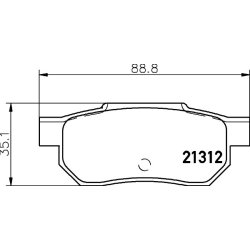 Brake Pad Set MINTEX MDB1360 OE Ref 43022SH3932