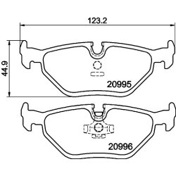 Brake Pad Set MINTEX MDB1369 OE Ref 34211158266