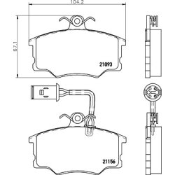 Brake Pad Set MINTEX MDB1373 OE Ref 0060760114 MINTEX