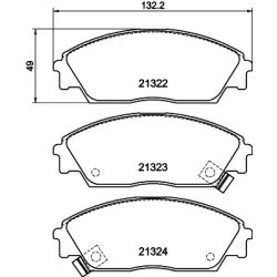 Brake Pad Set MINTEX MDB1374 OE Ref 45022SH3G32