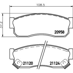 Brake Pad Set MINTEX MDB1381 MINTEX