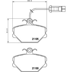 Brake Pad Set MINTEX MDB1384 OE Ref 5888781 MINTEX