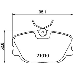 Brake Pad Set MINTEX MDB1390 OE Ref 3342529 MINTEX