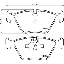 Brake Pad Set MINTEX MDB1393 OE Ref 34111160450