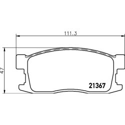 Brake Pad Set MINTEX MDB1394 OE Ref 45022SB6N52 MINTEX
