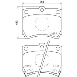 Brake Pad Set MINTEX MDB1395 OE Ref D0403328Z