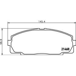 Brake Pad Set MINTEX MDB1398 OE Ref AY040TY046
