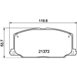 Brake Pad Set MINTEX MDB1400 OE Ref AY040TY002 MINTEX