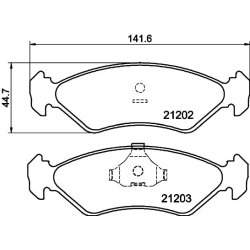Brake Pad Set MINTEX MDB1404 OE Ref 5025048
