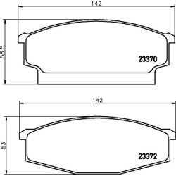 Brake Pad Set MINTEX MDB1405