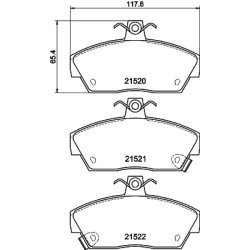 Brake Pad Set MINTEX MDB1409 OE Ref GBP90328