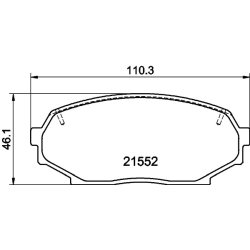 Brake Pad Set MINTEX MDB1413 OE Ref 8943659811 MINTEX