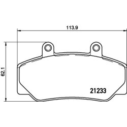 Brake Pad Set MINTEX MDB1415 OE Ref 2711794 MINTEX