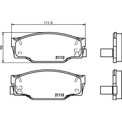 Brake Pad Set MINTEX MDB1420 OE Ref 8944492060 MINTEX