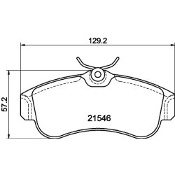 Brake Pad Set MINTEX MDB1423 OE Ref 410602F027