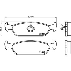 Brake Pad Set MINTEX MDB1428 OE Ref 0449287704000 MINTEX