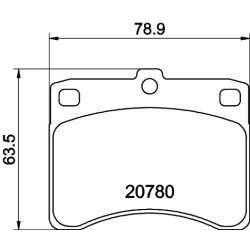 Brake Pad Set MINTEX MDB1429 OE Ref 0449187