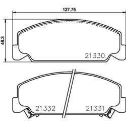 Brake Pad Set MINTEX MDB1431 OE Ref 45022SR8A01