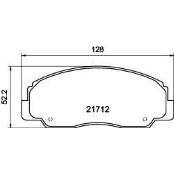 Brake Pad Set MINTEX MDB1436 OE Ref 0449187606000