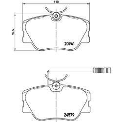 Brake Pad Set MINTEX MDB1437 OE Ref 0014200720 MINTEX
