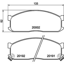 Brake Pad Set MINTEX MDB1439 OE Ref 3256541