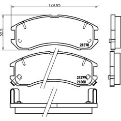 Brake Pad Set MINTEX MDB1441 OE Ref 3521847