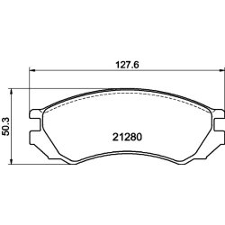 Brake Pad Set MINTEX MDB1443 OE Ref 4106045E86