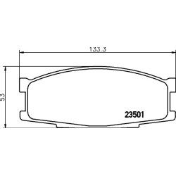 Brake Pad Set MINTEX MDB1449 OE Ref MC112191