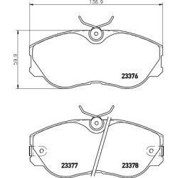 Brake Pad Set MINTEX MDB1453 OE Ref 4106023P93 MINTEX