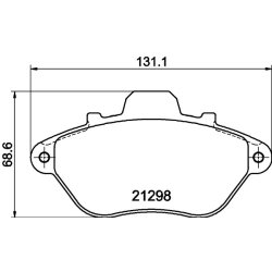 Brake Pad Set MINTEX MDB1454 OE Ref 425080