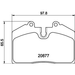 Brake Pad Set MINTEX MDB1456 OE Ref 8A0698451A MINTEX