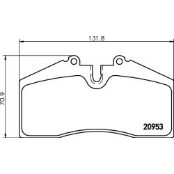Brake Pad Set MINTEX MDB1457 OE Ref 8A0615115F
