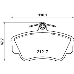 Brake Pad Set MINTEX MDB1466 OE Ref 3344787 MINTEX