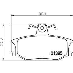 Brake Pad Set MINTEX MDB1467 OE Ref 2718294