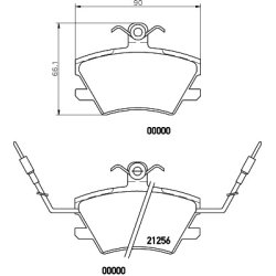 Brake Pad Set MINTEX MDB1472 OE Ref 7701202241