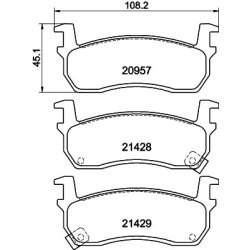 Brake Pad Set MINTEX MDB1475 OE Ref 4106004B90 MINTEX